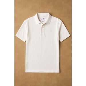 IZOD Golf Pro Tech Grid Polo NWT Men’s L Bright White